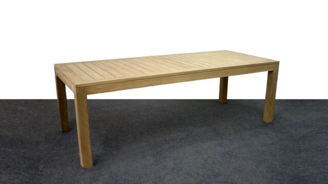 Garden Table Fixed Rectangle Wide Slats 220 x 100cm - Limited Edition Diamond Collection