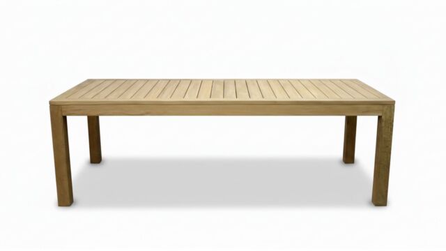 Garden Table Fixed Rectangle Wide Slats 280 x 100cm - Limited Edition Diamond Collection
