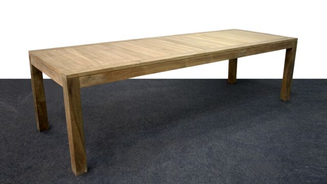 Table de jardin rectangulaire fixe à lattes larges 300 x 100cm - Collection Diamond Edition Limitée