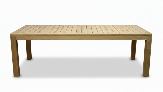 Garden Table Fixed Rectangle Wide Slats 300 x 100cm - Limited Edition Diamond Collection