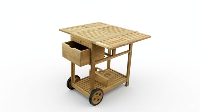 Trolley Ribu 1 Klein met 2 Wielen 79,5 x 78 x 42cm - Diamond Collection