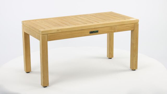 Table d'appoint de jardin en teck 45 x 90 cm Collection Diamond