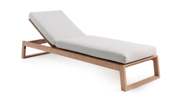 Teak Ligbed Bali Met Stinson Ecru Kussen