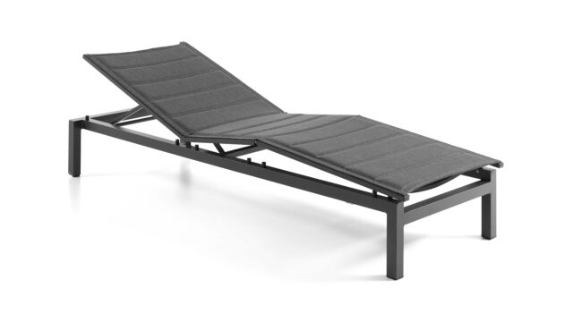 Ligbed Tremezzo Alu Charcoal - Donkergrijs Olefin Textileen