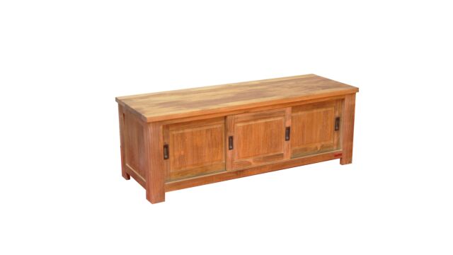 Meuble TV Kristel 140 avec 3 portes coulissantes - Collection Diamond