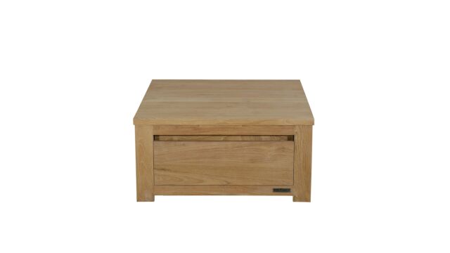 Salontafel Vierkant met 2 Greeploze laden 080 x 080 Diamond Collection