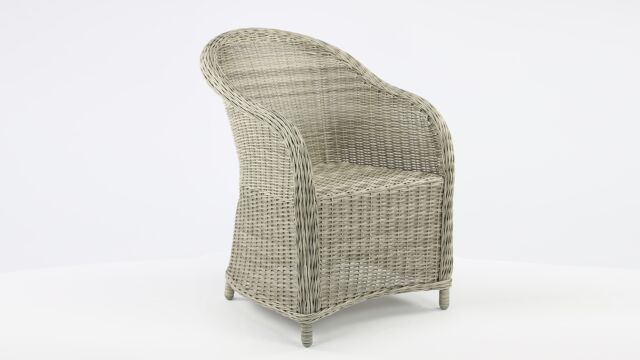 Wicker armchair California Color Light Kobo Grey Wicker PE - Alu Frame Luxury Lounge