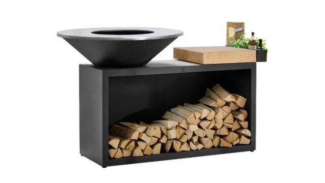 Ofyr Island+ Black 100 Teak Wood With Airflow Plate