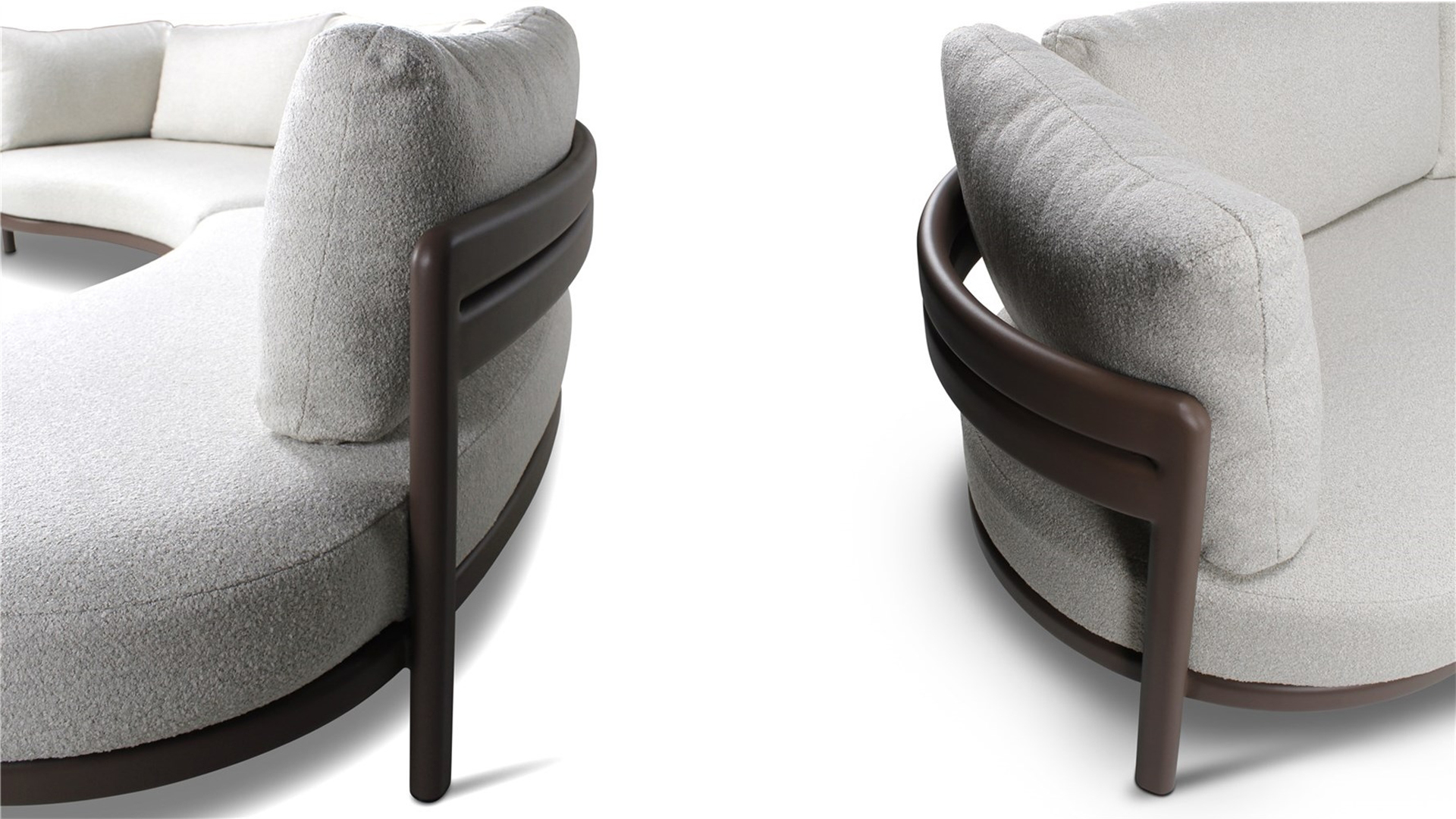 Cobana Organic Lounge Alu Frame Chocolat With Seat and Back Cushions Teddy - Cover incl. Cobana Organic Lounge Alu Frame Chocolat With Seat and Back Cushions Teddy - Cover incl.